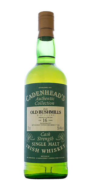 Cadenhead's Old Bushmills 16 Year Old 1977 Cask Stregth