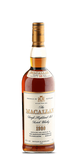 The Macallan 18 Year Old 1980 Vintage Label