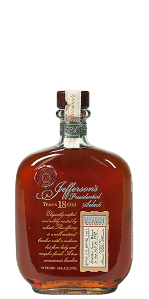 Jefferson's Presidential Select 18 Year Old 1991 Vintage