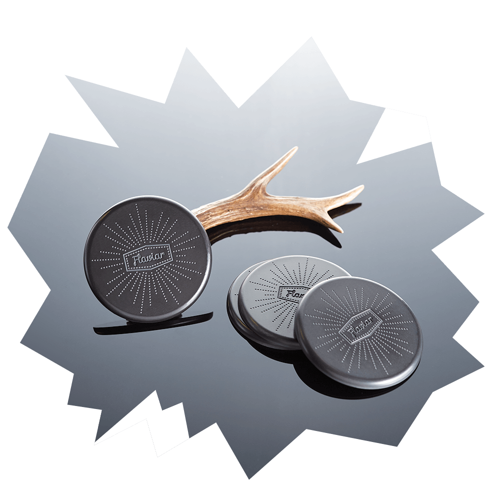 4 Flaviar Concrete Coasters