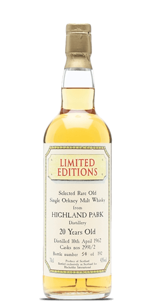 Highland Park 1962 Blackadder 20 Year Old