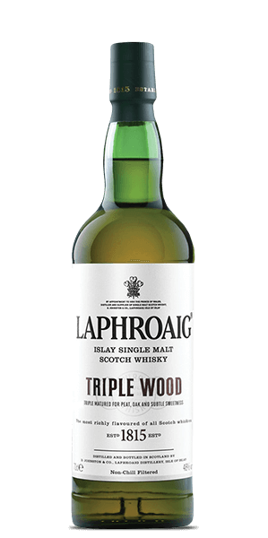 Laphroaig Single Malt Scotch Triple Wood - signed by Master Distiller