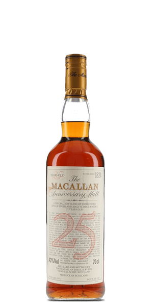 The Macallan 25 Year Old - Anniversary Malt